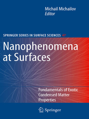 cover image of Nanophenomena at Surfaces